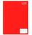 Kit 4 cadernos brochura capa dura escolar pautado 80 folhas clássico ùtil Vermelho