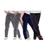 Kit 4 calças legging infantil lisa basica cintura alta suplex uniforme escola dia a dia passeio 2 cinzas, 1 azul, 1 preta