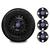 Kit 4 Calota Universal Miolo Ford Aro 13 14 15 4x108 4 Furos EMBLEMA FIAT AZUL / BLACK