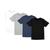 Kit 4 Camiseta Masculina Poliéster Com Toque de Algodão Camisa Blusa Treino Academia Tshrt Esporte Camisetas Branco, Cinza
