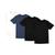 Kit 4 Camiseta Masculina Poliéster Com Toque de Algodão Camisa Blusa Treino Academia Tshrt Esporte Camisetas Azul, Preto