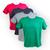Kit 4 camisetas masculina basica baby look lisa manga curta Vermelho, Preto, Cinza, Verde