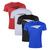 Kit 4 Camisetas Penalty X Masculina Preto, Vermelho