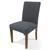 KIT 4 Capas Cadeira Decorativa Ajustavel Elastica Lisa ou Estampada Renova Ambiente  Cinza-LISA