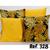 kit 4 Capas de Almofada Decorativa Jacquard Envio Imediato costela amarelo