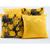 kit 4 Capas de Almofada Decorativa Jacquard Envio Imediato preto com amarelo