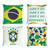Kit 4 Capas de Almofadas Copa do Mundo Brasil Torcida 45x45 - Barros Baby Store Cor 17