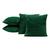 Kit 4 Capas de Almofadas Decorativas Manta 45 x 45 Para Sala Quarto Sofá Decoração Coloridas Verde