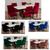 kit 4 Capas para Cadeira de Jantar Aveludadas C/ Elastico Veludo Vermelho