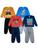 Kit 4 Conjunto Infantil Moletom Menino Roupa Atacado Vermelho, Azul, Marrom, Marinho