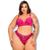 Kit 4 Conjuntos Calcinha e Sutiã Fio Plus Size Confort Rendado Fio Duplo Variados