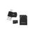 Kit 4 em 1 Cartão de Memória, Adaptador USB Dual Drive e Adaptador SD 32GB Multi - MC151 Preto