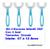 Kit 4 Escovas Dentes Infantil 360 Forma U Criança 2-12 Anos 4 azul grande 06 a 12 anos
