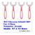 Kit 4 Escovas Dentes Infantil 360 Forma U Criança 2-12 Anos 4 rosa grande 06 a 12 anos
