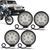 Kit 4 Faróis de Milha Redondo Universal Slim 9 LEDs 6000K 27W 12V Carro Moto Jeep Off-Road Auxiliar Branco