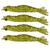 kit 4 Iscas Camarão Artificial 8cm - Pesca Robalo Tucunare Corvina  Verde chá