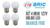 Kit 4 Lampada Bolinha Led 1w Branco Frio 127v E27 Branco-frio