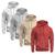 Kit 4 Moletons Liso Basico Blusa De Frio Canguru Confortavel Inverno Branco, Cinza, Bege, Bordô