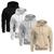 Kit 4 Moletons Liso Basico Blusa De Frio Canguru Confortavel Inverno Preto, Branco, Cinza, Bege