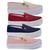 Kit 4 Pares Tênis Feminino Slip On Plataforma Sapatilha K107 Bordô, Creme, Marinho, Rosa