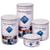 Kit 4 Potes Porta Mantimentos Hermético Resistente Acrílico Geladeira Branco