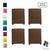 Kit 4 puff quadrado banqueta cubo sala de jogos/estar quarto Morrom Suede