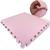 Kit 4 Tapete Infantil EVA Estilo Tatame de 50x50x1cm com Área Total de 1m² Diversas Cores para Bebê Criança Emborrachado Quarto Engatinhar Brinquedo Rosa bebe