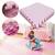 Kit 4 Tapete Infantil EVA Estilo Tatame de 50x50x1cm com Área Total de 1m² Diversas Cores para Bebê Criança Emborrachado Quarto Engatinhar Brinquedo Tons de rosa