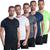 Kit 5 Camiseta Camisa Dryfit Masculina Treino Academia Fit Preto, Branco, Chumbo, Marinho, Verdeneon