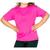 Kit 5 Camiseta Infantil Criança Menina Menino Básica Lisa Rosa pink