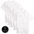 Kit 5 Camisetas Básicas Masculina Branca T-shirt 100% Algodão 30.1 Branco