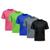 Kit 5 Camisetas Masculina Dry Fit Proteção Solar UV Básica Lisa Treino Academia Passeio Fitness Ciclismo Camisa Preto, Rosa