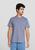 Kit 5 Camisetas Masculinas Básicas Slim Azul médio
