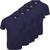 Kit 5 Camisetas Proteção Solar Camisa Uv Malha Fria 889AN4 Azul marinho