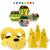 Kit 5 Cones + 5 chapéus chinês Treino Velocidade Agilidade Futebol coloridos para Ensinar Cores Amarelo