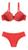 Kit 5 Conjunto Lingerie Sexy Atacado Renda Bojo Revenda Vermelho