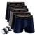 Kit 5 Com Cuecas Boxer Masculinas Adulto Box + 6 Meias Original Sortido