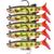 kit 5 Iscas Artificiais movimento Realista soft shad bait Vermelho, Verde