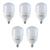 Kit 5 lâmpadas bulbo led elgin 48lsb40fld00 t 40w  6500k branco frio Branco