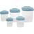 Kit 5 Potes Plásticos Cozinha Bpa Free Porta Mantimentos - Jaguar Plasticos Azul