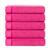 Kit 5 Toalhas de Rosto Felpuda Grossa Luxo Eleganz PINK