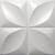 Kit 58 Placas PVC Autoadesivas Branco: Beleza Prática para Paredes Primavera Branco