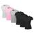 Kit 6 Blusas Feminina Camiseta Lisa Básica Algodão Camisa Baby Look Colorido