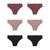 Kit 6 Calcinhas Loba Drapeada Sem Costura Lupo 40907-106 Rosa nostagia, Nude, Preto