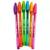 Kit 6 canetas esferográficas coloridas escolar Variadas