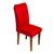 Kit 6 Capas para Cadeira de Jantar com Elástico Malha Gel Diversas Cores Proteção e Design Atual Vermelho