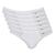 Kit 6 Cuecas Zorba Slip Algodão 791 Branco Branco