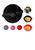 Kit 6 Formas De Silicone Redonda Para Airfryer Fritadeira Elétrica Forro Forminha AntiAderente Prático Lavável Nao Gruda Preto