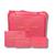 Kit 6 Organizador De Mala Necessaire Bagagem De Viagem Em Nylon - Made Basics Rosa claro
