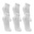 Kit 6 Pares Meia Lupo Walk Sport Cano Curto Branco Branco